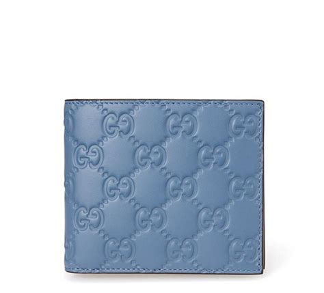 avel wallet gucci|Gucci Avel Light Blue Men's GG Embossed Billfold Wallet.